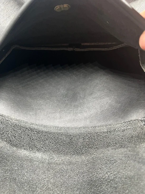 Coach Vintage Taft Black Leather Crossbody 9980 Bag with Brass-Tone Turn Lock - Picture 13 of 16